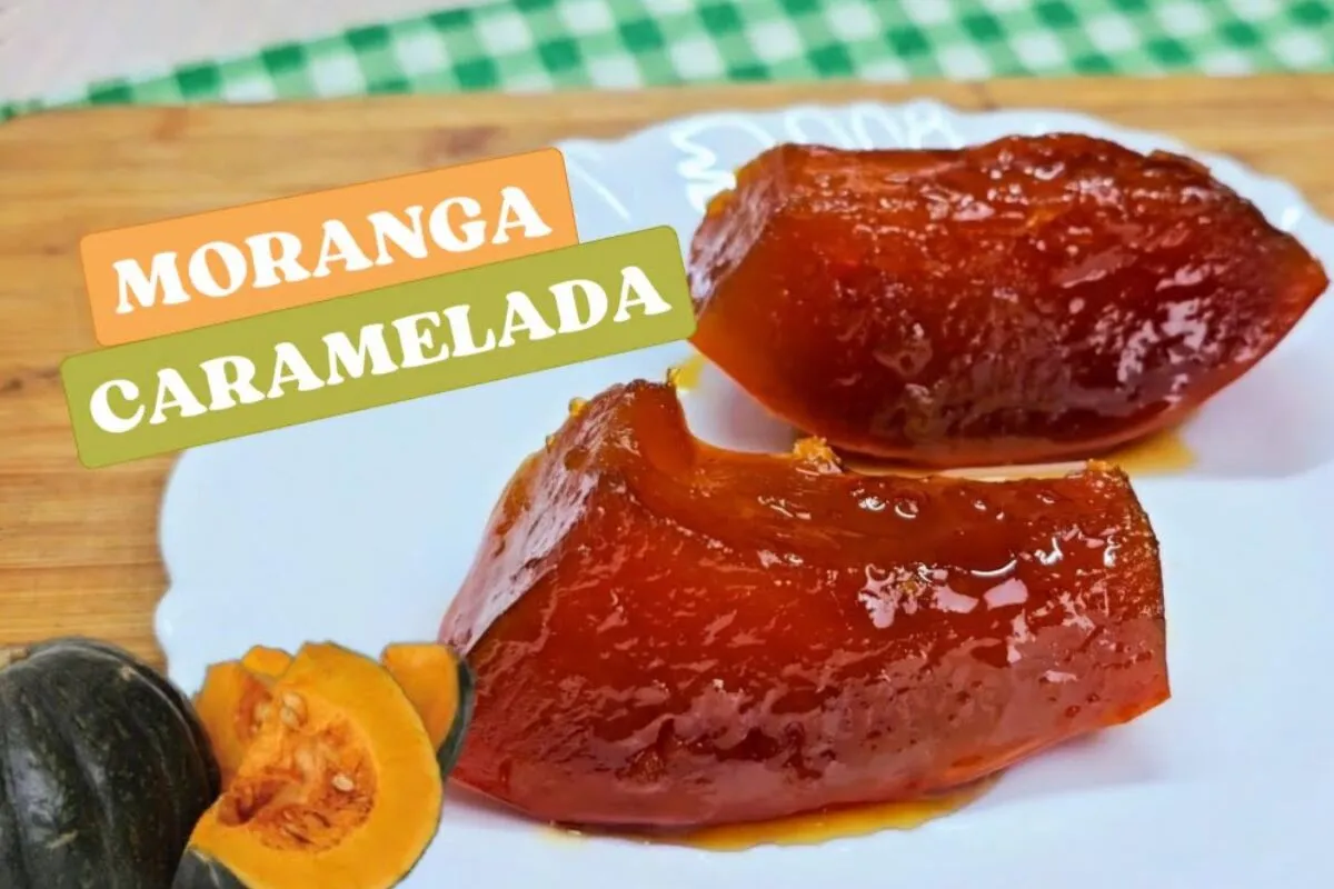 Abóbora caramelizada, uma deliciosa receita da vovó com sabor de infância, fácil de preparar