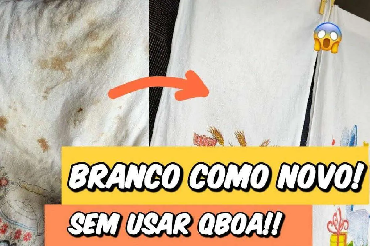 Agora na sua cozinha só vai ter pano de prato branquinho e sem manchas