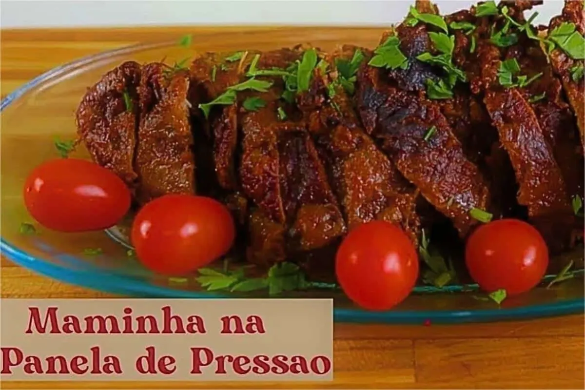 Ainda dá tempo de arrasar na hora do almoço com essa maminha na panela de pressão