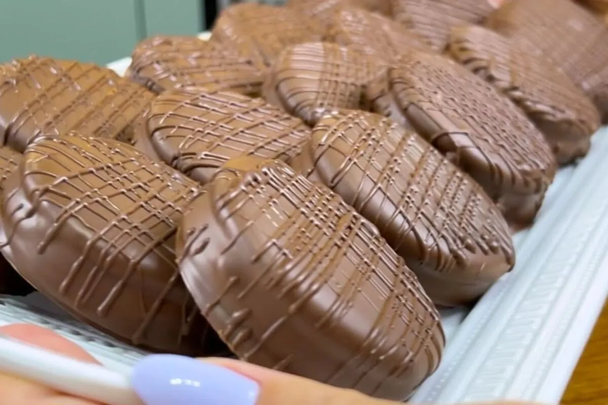 Alfajor fácil e lucrativo feito com só 3 ingredientes e sem fogão para o ano novo