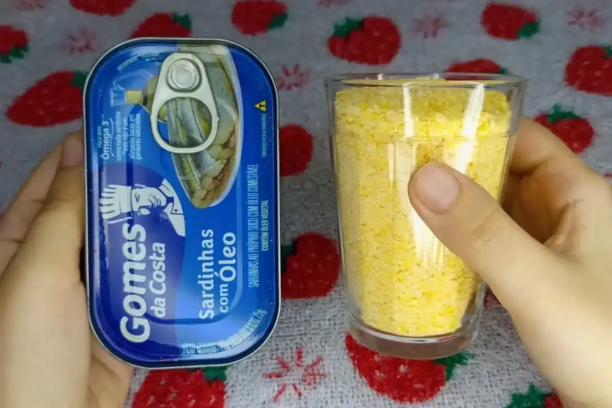 Almoço com sardinha: misture flocão com sardinha e tenha um prato delicioso pronto em minutos
