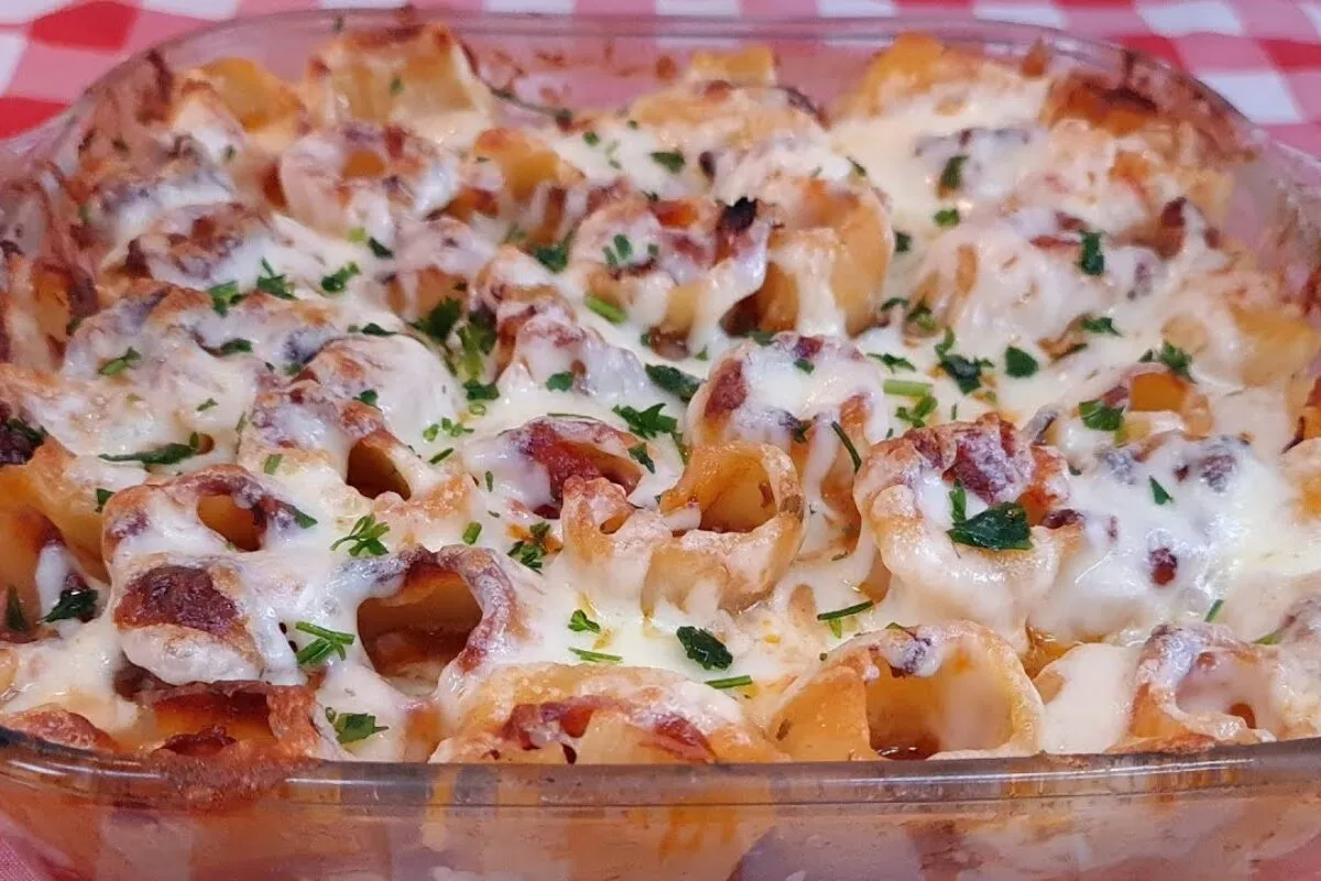 Almoço de domingo: receita de macarrão rigatoni recheado delicioso e fácil de preparar