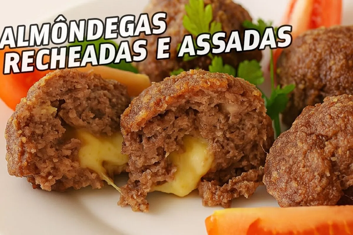Almôndega recheada de forno: você já provou? É melhor fazer na fritura
