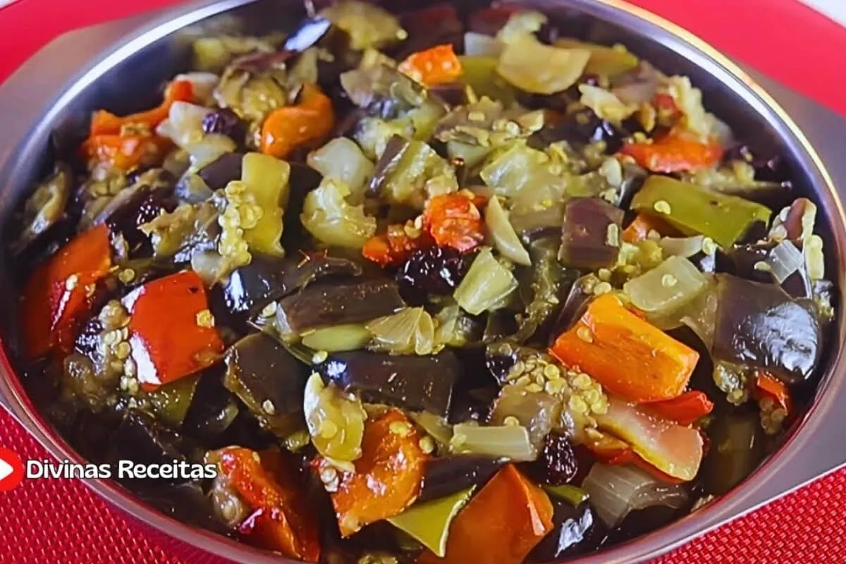 Antepasto de berinjela muito prático e delicioso, a entrada perfeita para servir com torradas