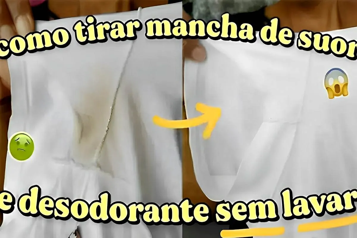 Aprendi como tirar manchas de desodorante das roupas rapidamente usando apenas 2 ingredientes