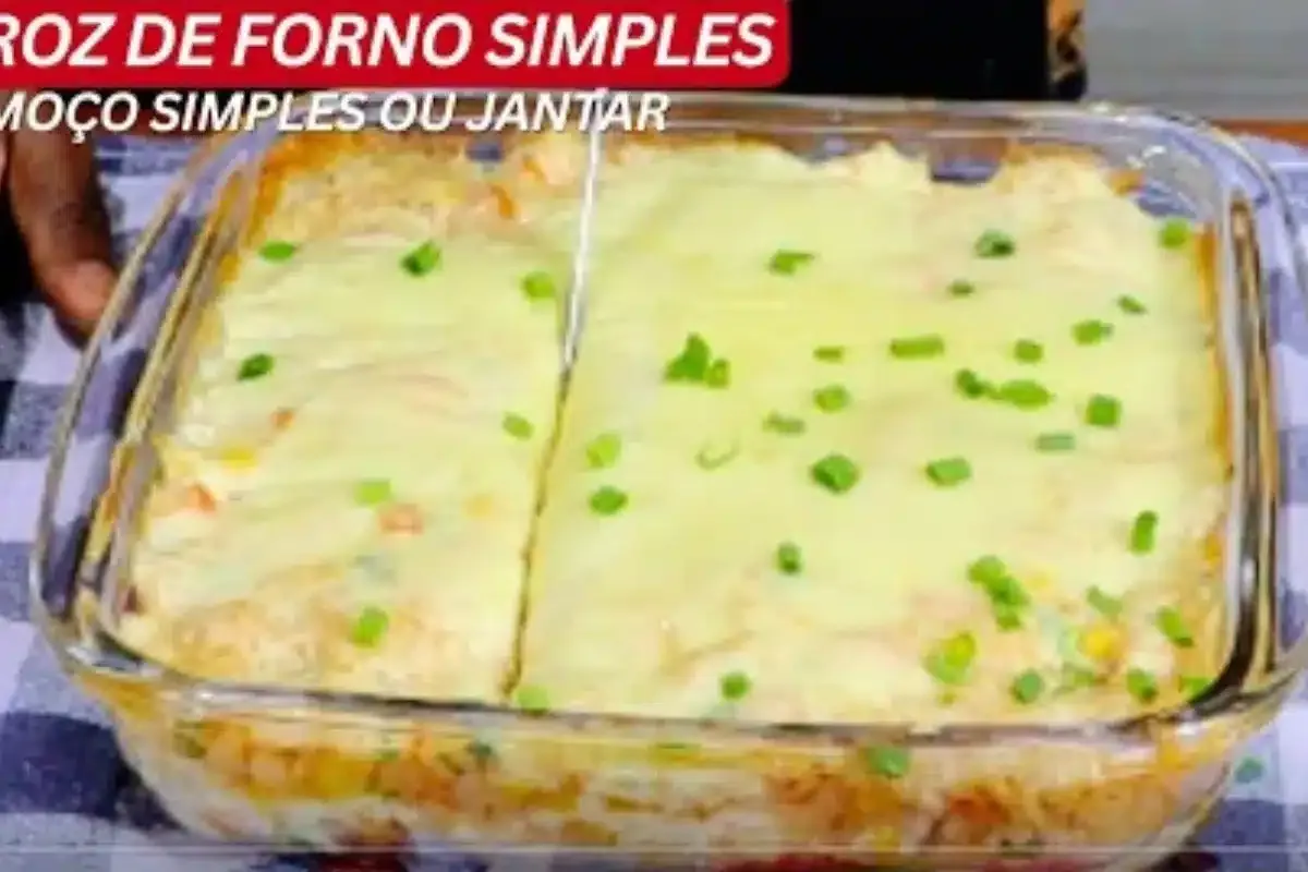 Arroz de forno com frango: o prato simples, fácil e cremoso para você resolver o almoço da família de um jeito delicioso.