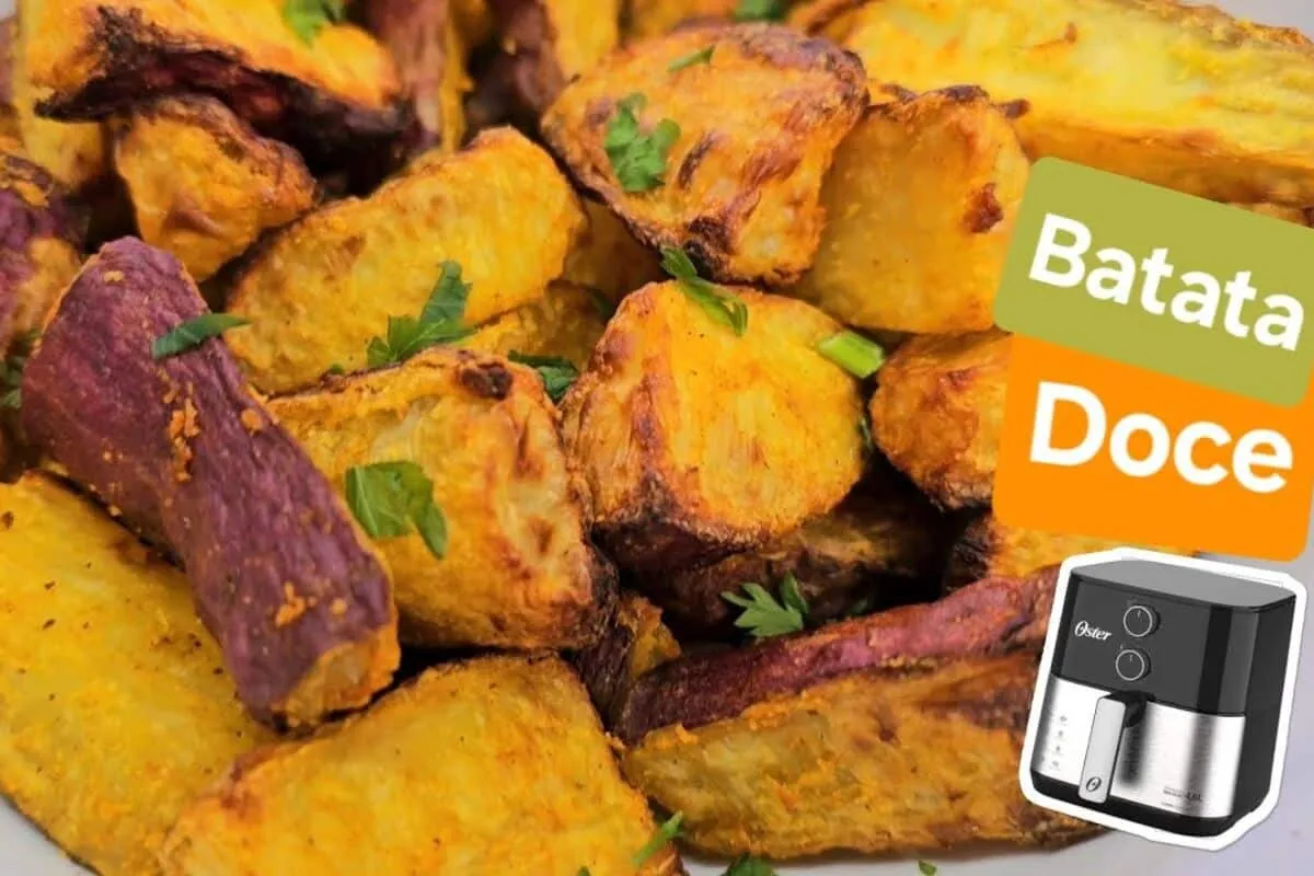 Batata doce na air fryer: veja como fazer batata rústica sequinha e muito saudável
