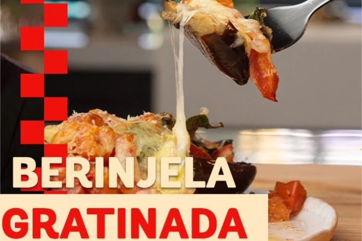 Berinjela gratinada na frigideira que fica uma delícia para o seu almoço