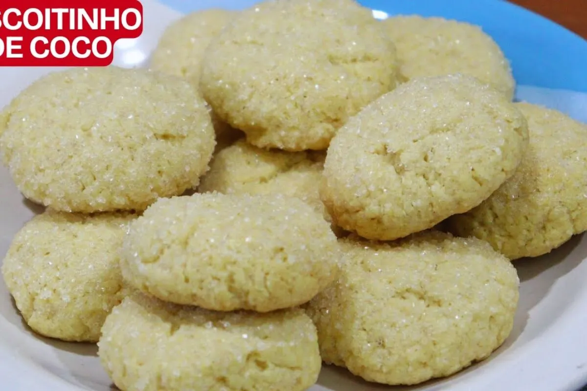 Biscoitinho de coco perfeito para o café: uma receita que derrete na boca e é simples de fazer