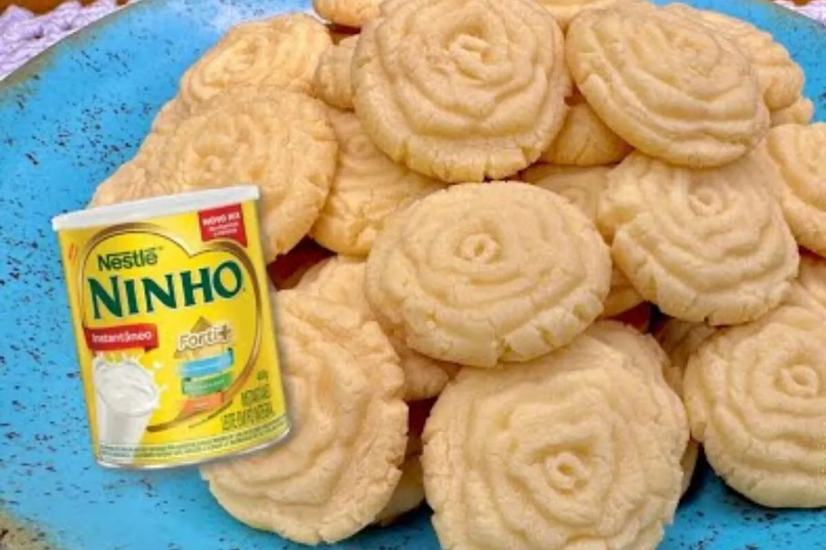 Biscoitinho de leite ninho que derrete na boca e é tão fácil de preparar que você não vai acreditar