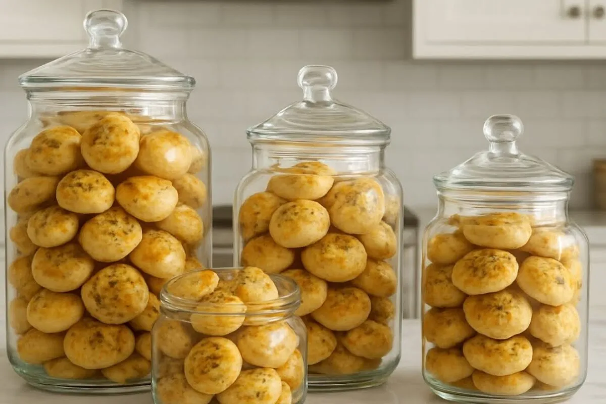 Biscoitinhos de cebola amanteigados com 3 ingredientes: fácil de fazer para o café
