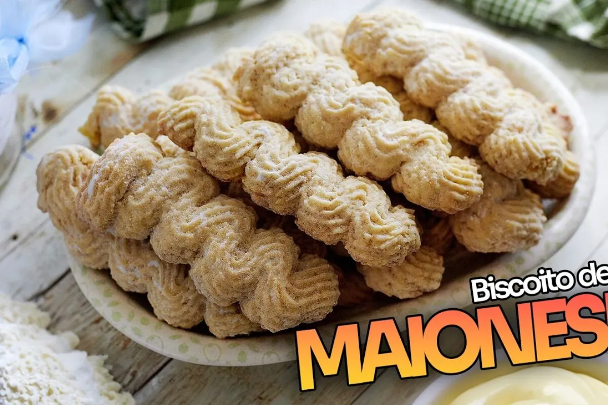 Biscoito de maionese crocante que derrete na boca, receita prática e deliciosa