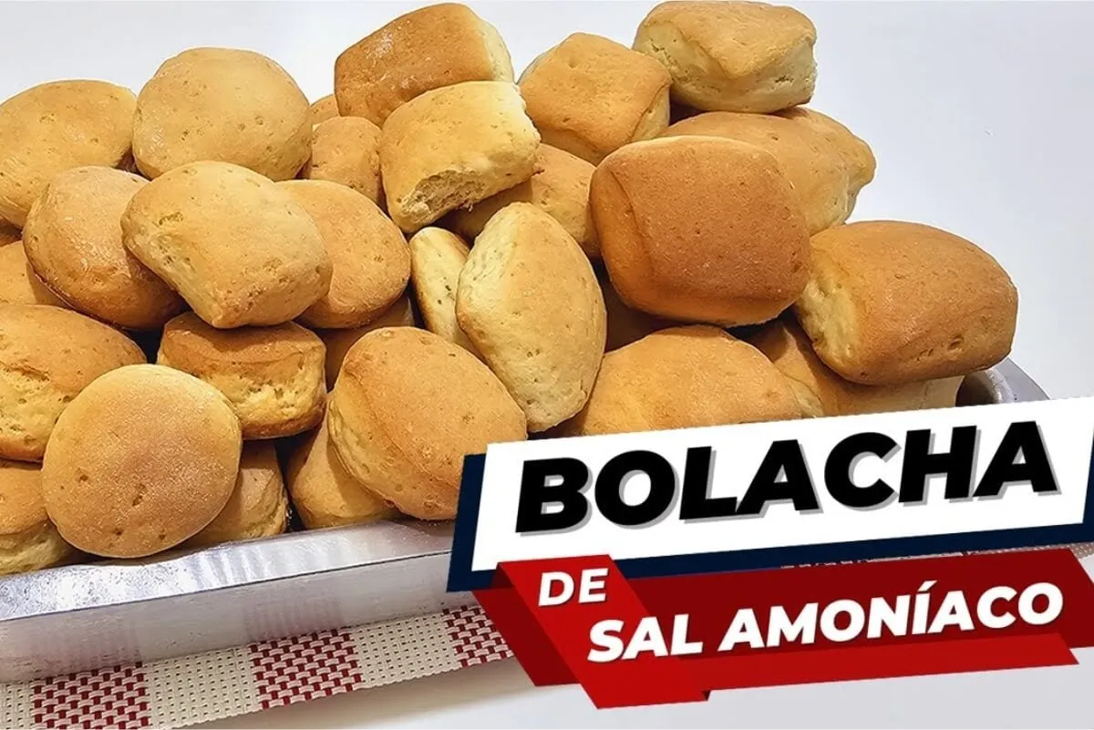 Bolacha de sal amoníaco crocante e saborosa que lembra receitas da infância