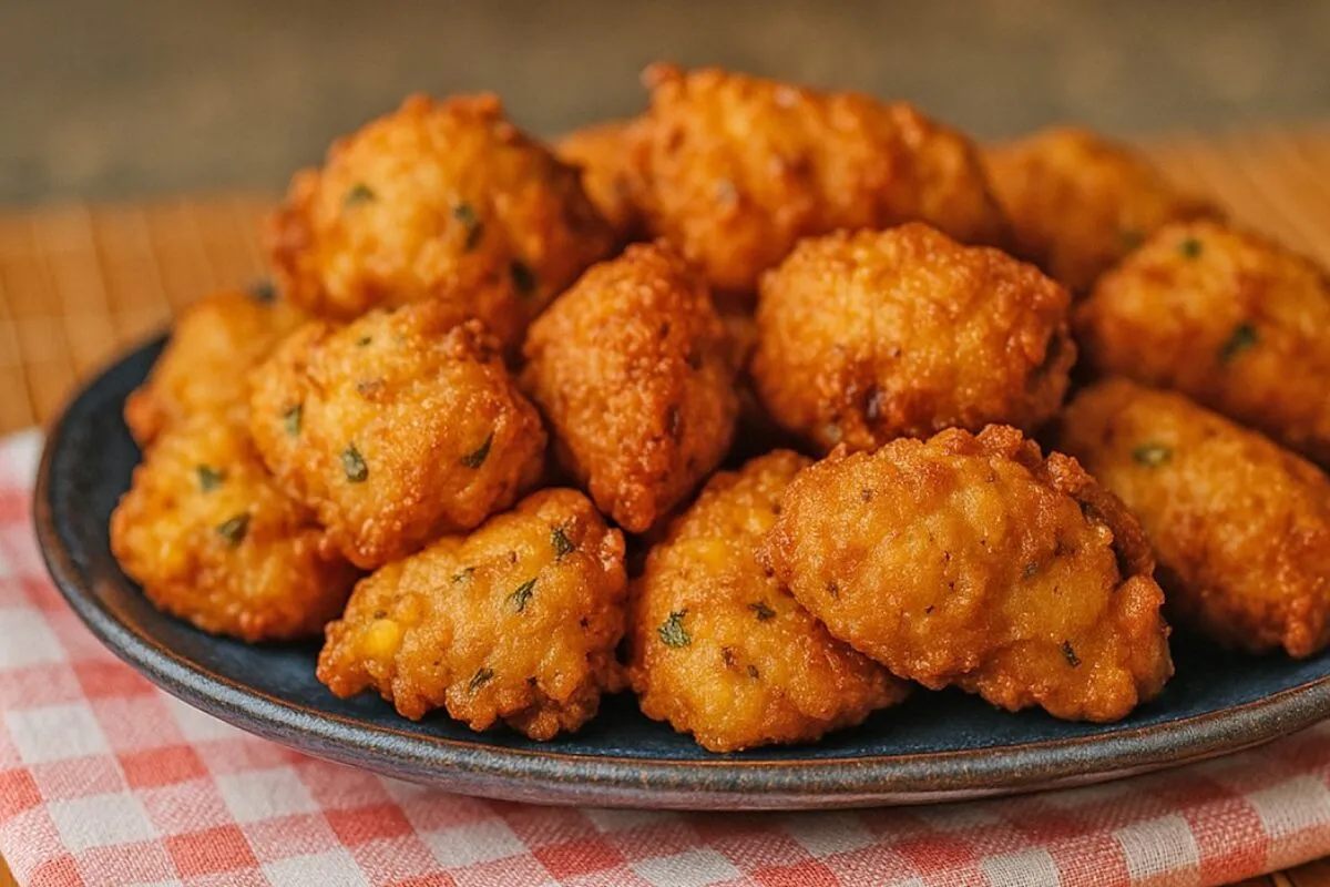 Bolinho de milho de latinha que fica pronto em 15 minutos e rende até 20 bolinhos