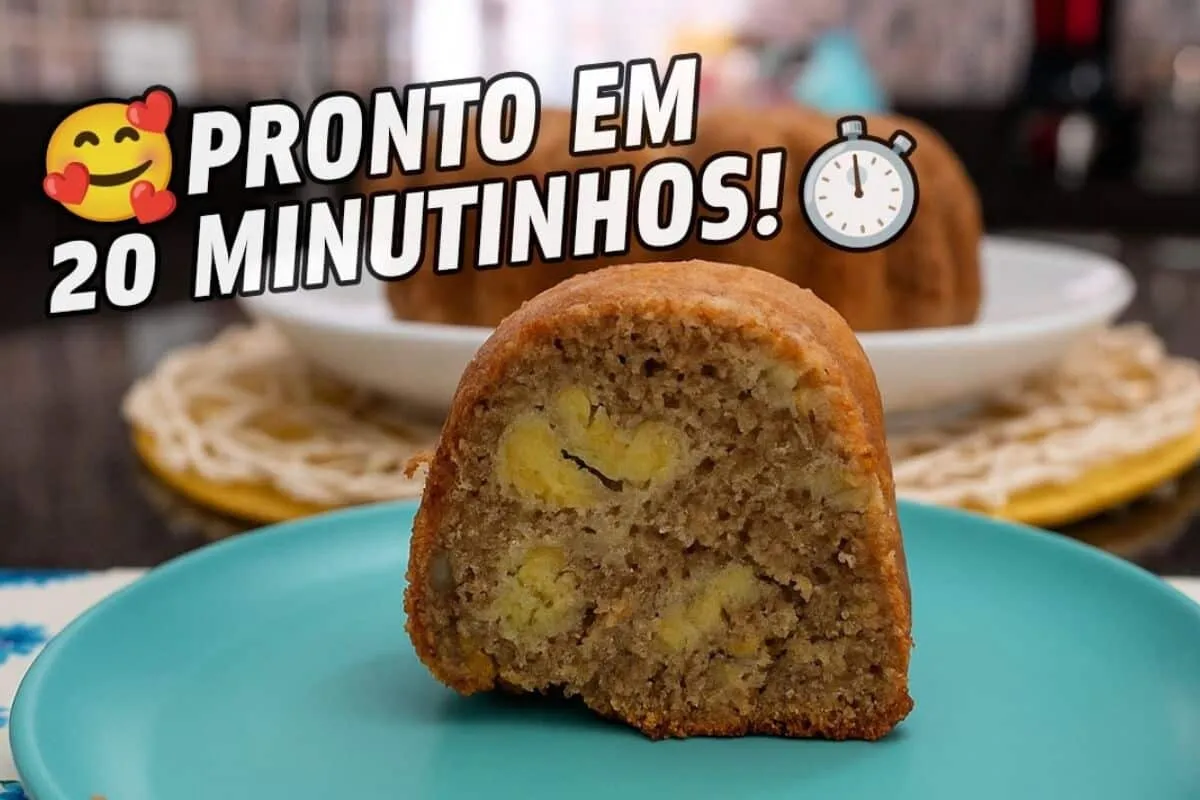 Bolo de banana na Air Fryer: sua Air Fryer pode fazer muitas delícias, bolo fácil e rápido