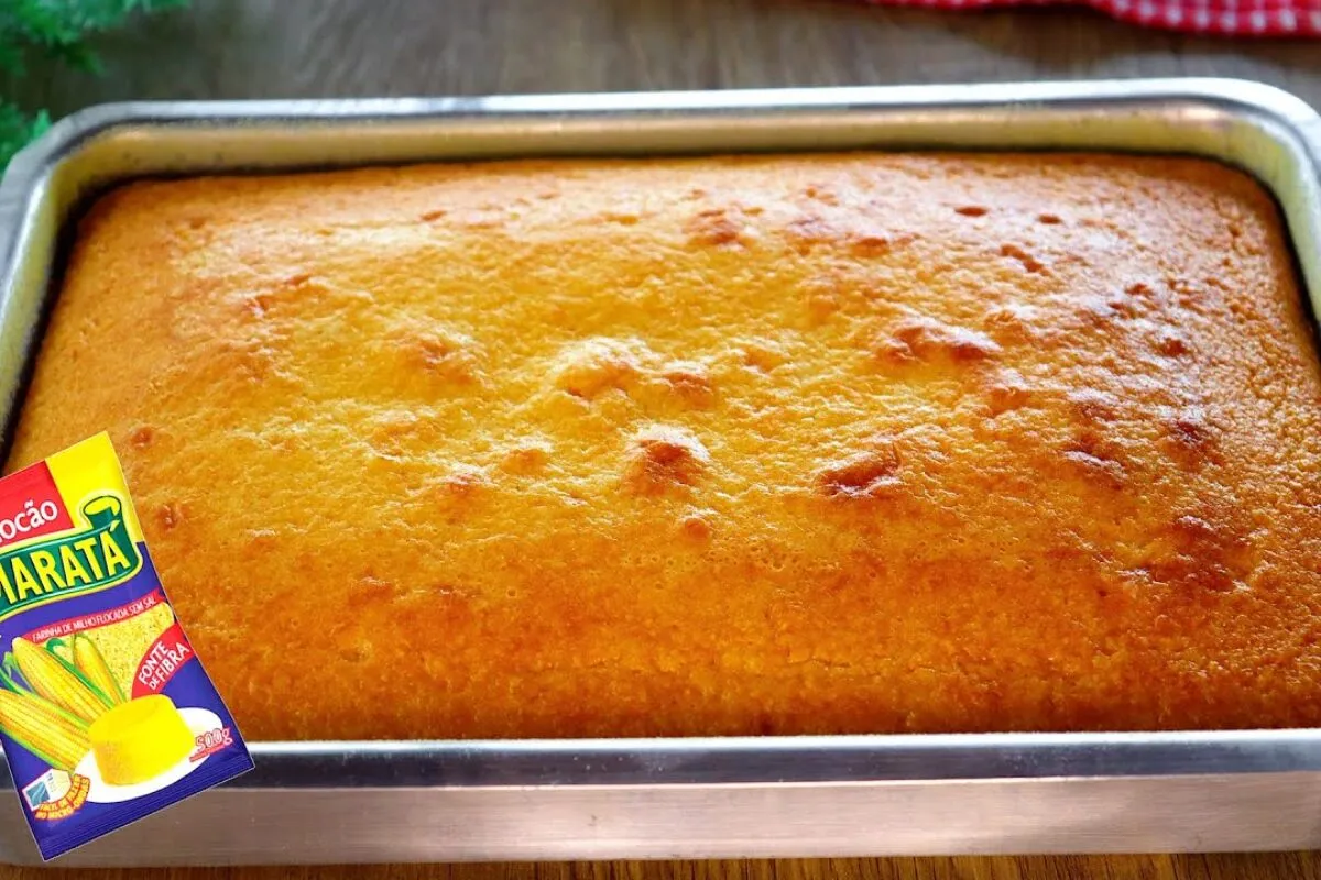 Bolo de flocão com goiabada: flocão e goiabada, combinação perfeita para o seu café da manhã