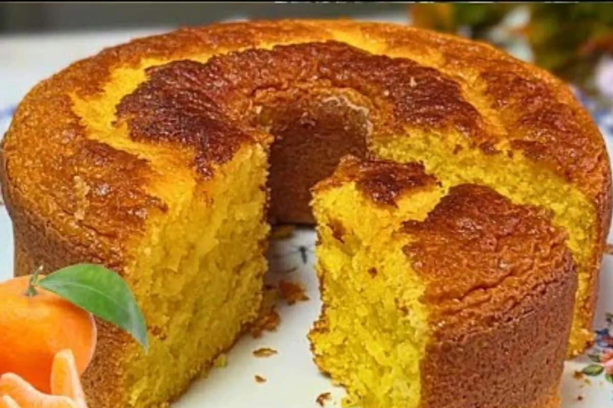 Bolo de mexerica com sabor diferente de todos que você já comeu, ótimo para o café da tarde