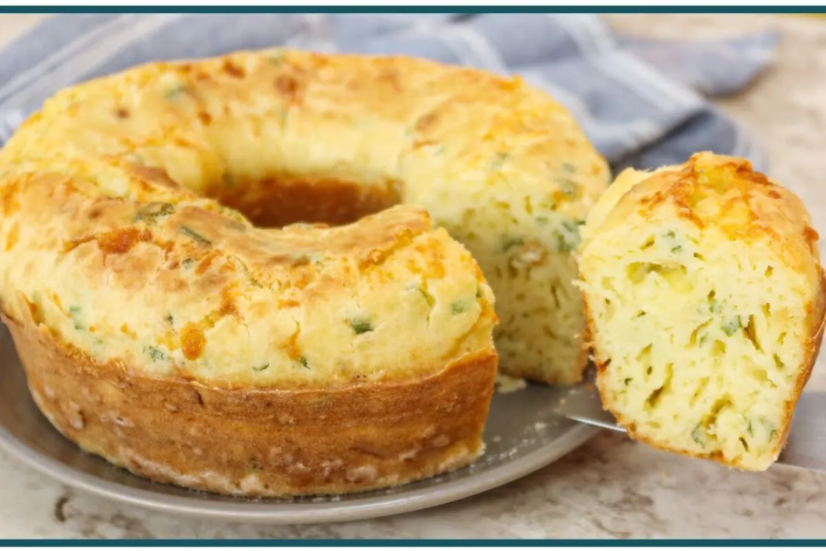 Bolo de queijo temperado perfeito para você preparar no lanche ou até mesmo no jantar