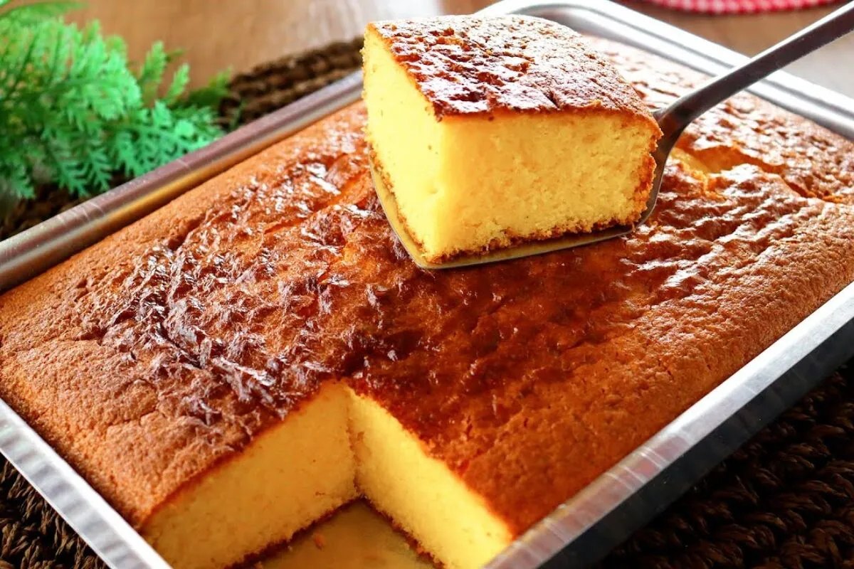 Bolo nuvem de fubá leve fofinho e sem farinha de trigo perfeito para o café da tarde