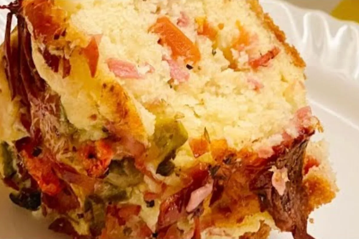 Bolo salgado: chame as amigas para experimentar, bolo fácil, grande e delicioso para o lanche
