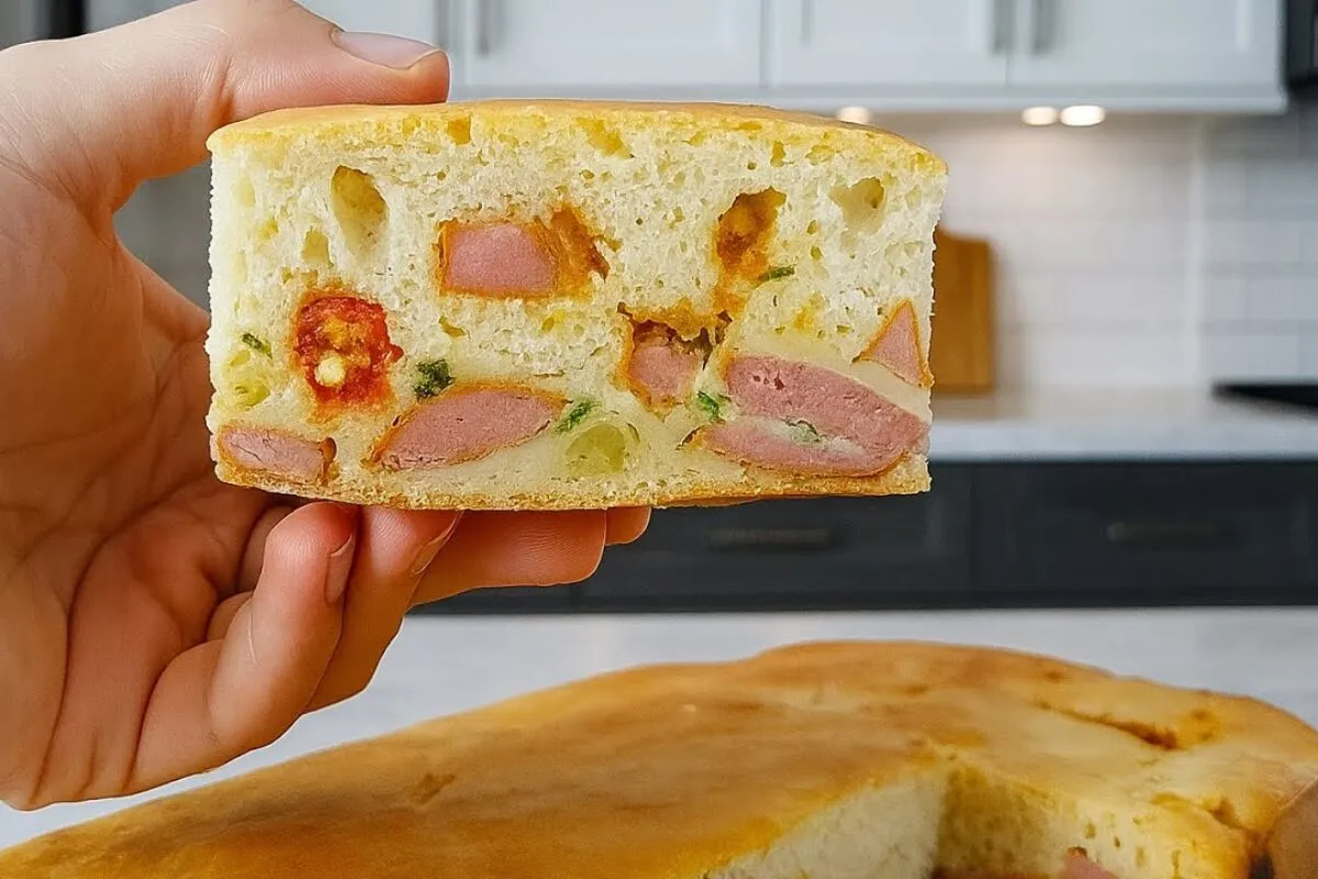 Bolo salgado no liquidificador com recheio saboroso e massa bem levinha