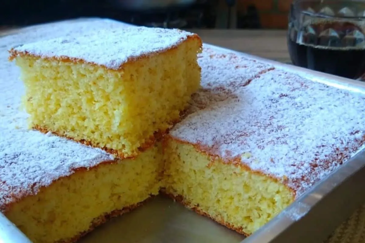 Bolo sem farinha de trigo e sem óleo: é só misturar, bolo algodão que fica fofíssimo