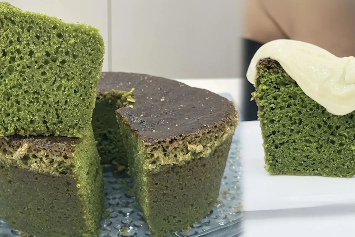 Bolo verde sem gelatina fofinho e leve, receita diferente que surpreende no sabor