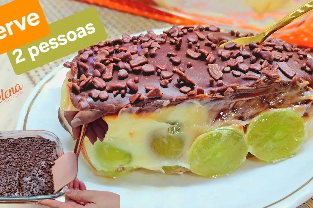 Bombom de uva na travessa fácil: a sobremesa rápida que serve 2 a 3 pessoas e fica deliciosa