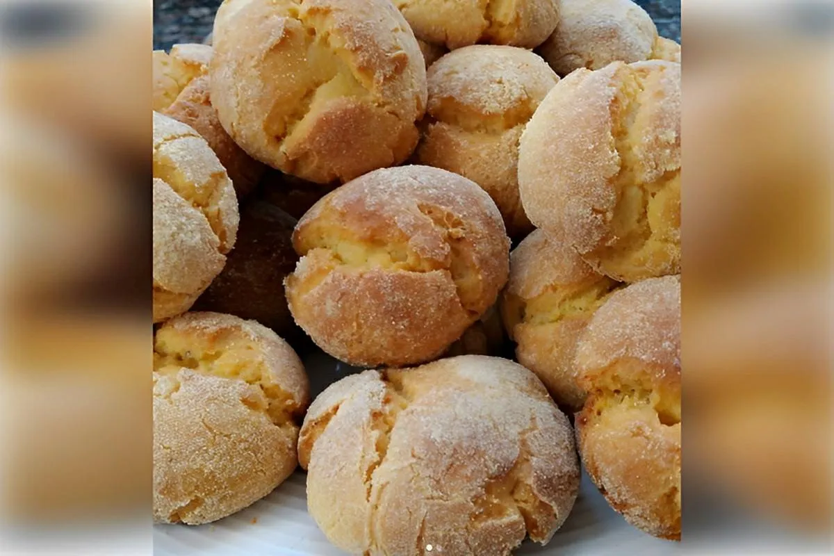 Broa de polvilho com fubá simples e fácil uma delícia para comer com café ou chá