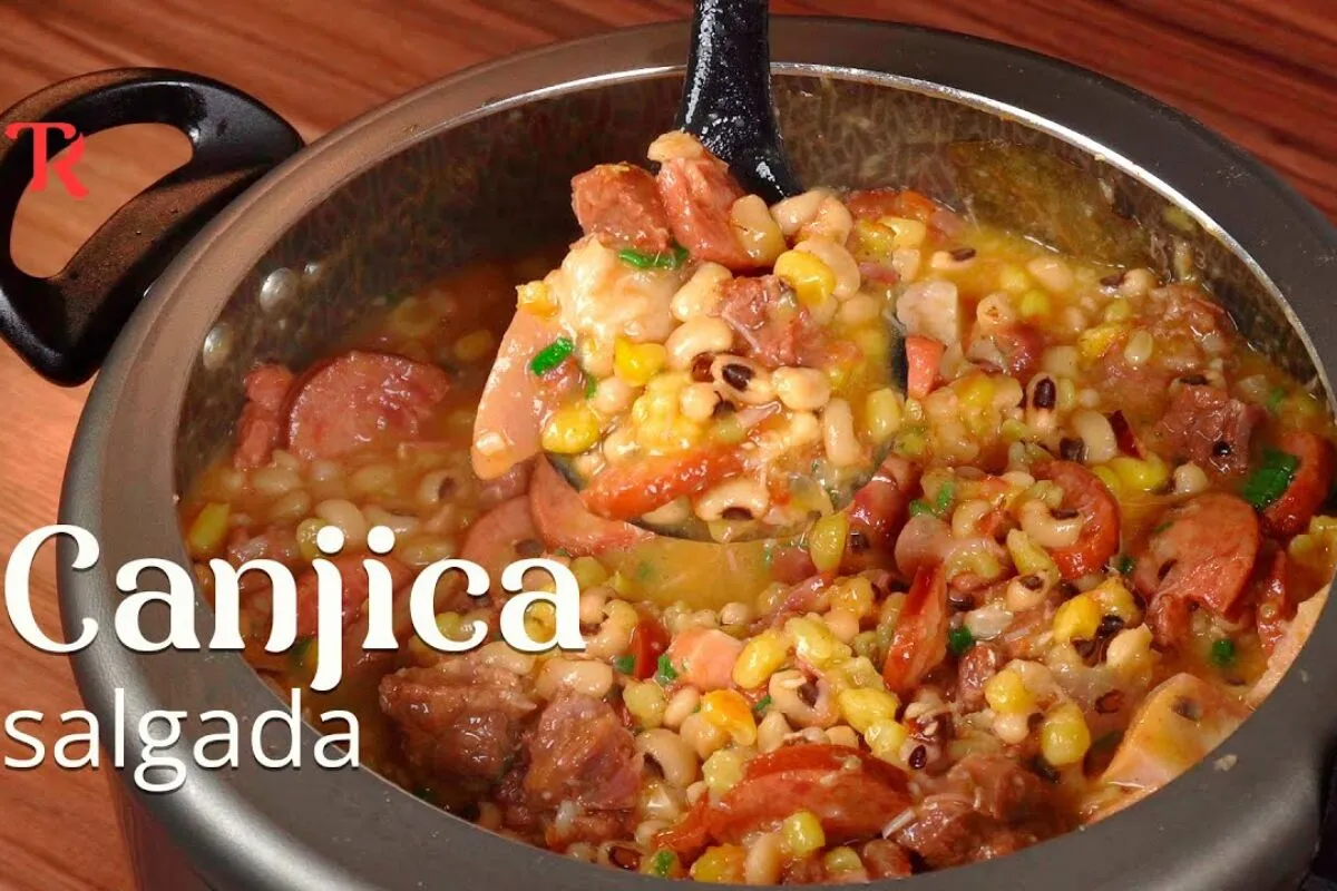 Canjica salgada deliciosa seguindo a receita tradicional nordestina para o seu fim de ano