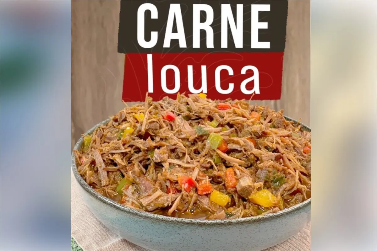 Carne louca saborosa e bem temperada para acompanhar o lanche ou jantar