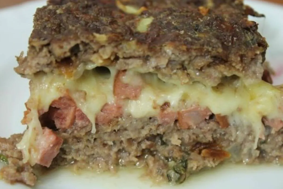 Carne moída recheada para ser o prato principal do seu almoço de ano novo