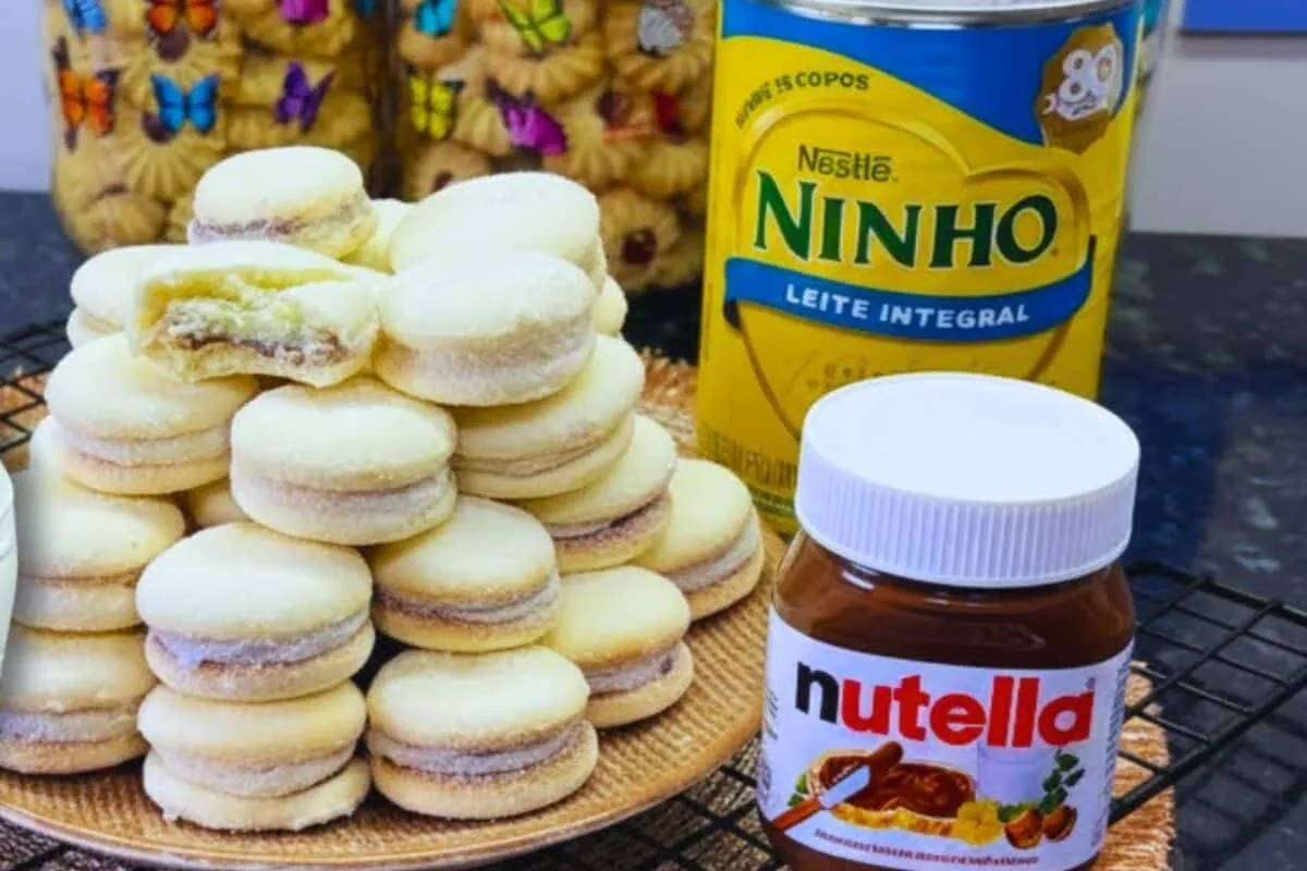 Casadinho leite ninho com nutella fácil de fazer e ótimo para vender