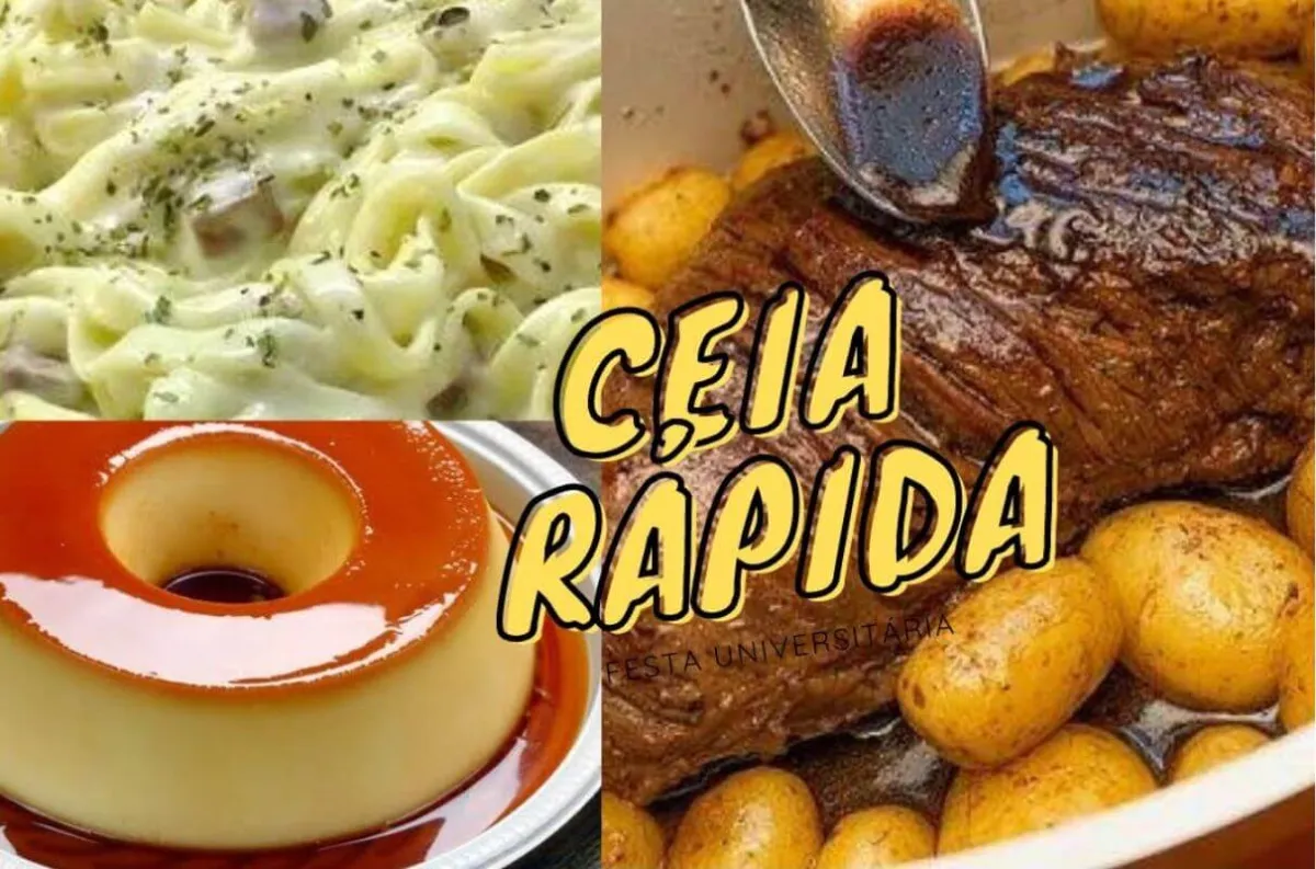 Ceia completa de natal: o prato principal, acompanhamento e a sobremesa do dia 25