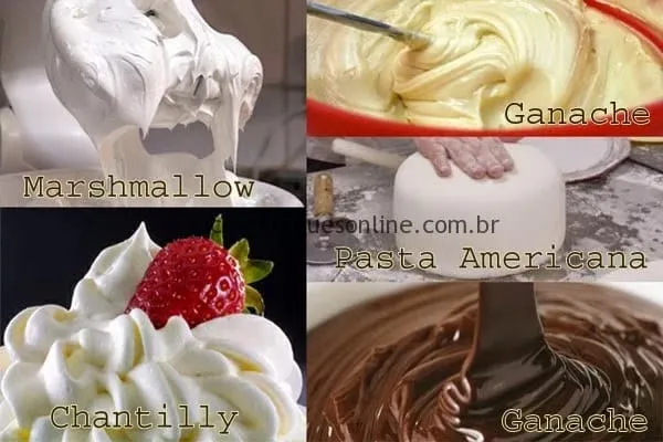 Cobertura Para Bolo: Marshmallow, Chantilly, Pasta Americana e Ganache