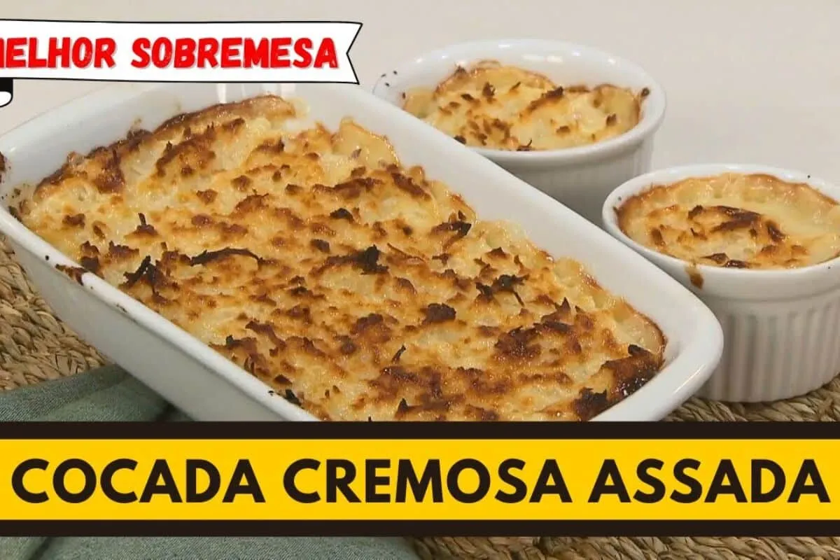 Cocada cremosa de forno: uma sobremesa especial de dar água na boca que é simples de preparar