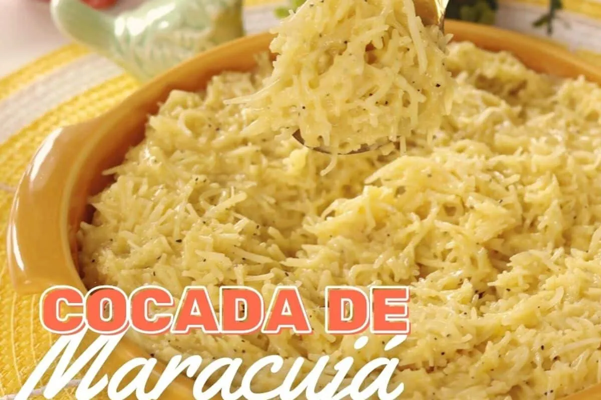 Cocada cremosa de maracujá para usar como sobremesa ou recheio de bolo, fica deliciosa