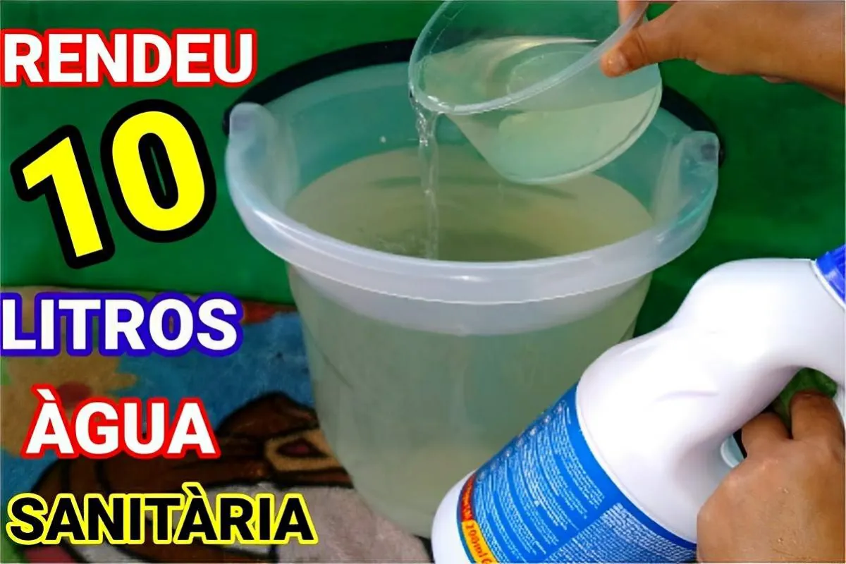 Com apenas 2 litros de água sanitária fiz 10 litros de água sanitária caseira da melhor qualidade