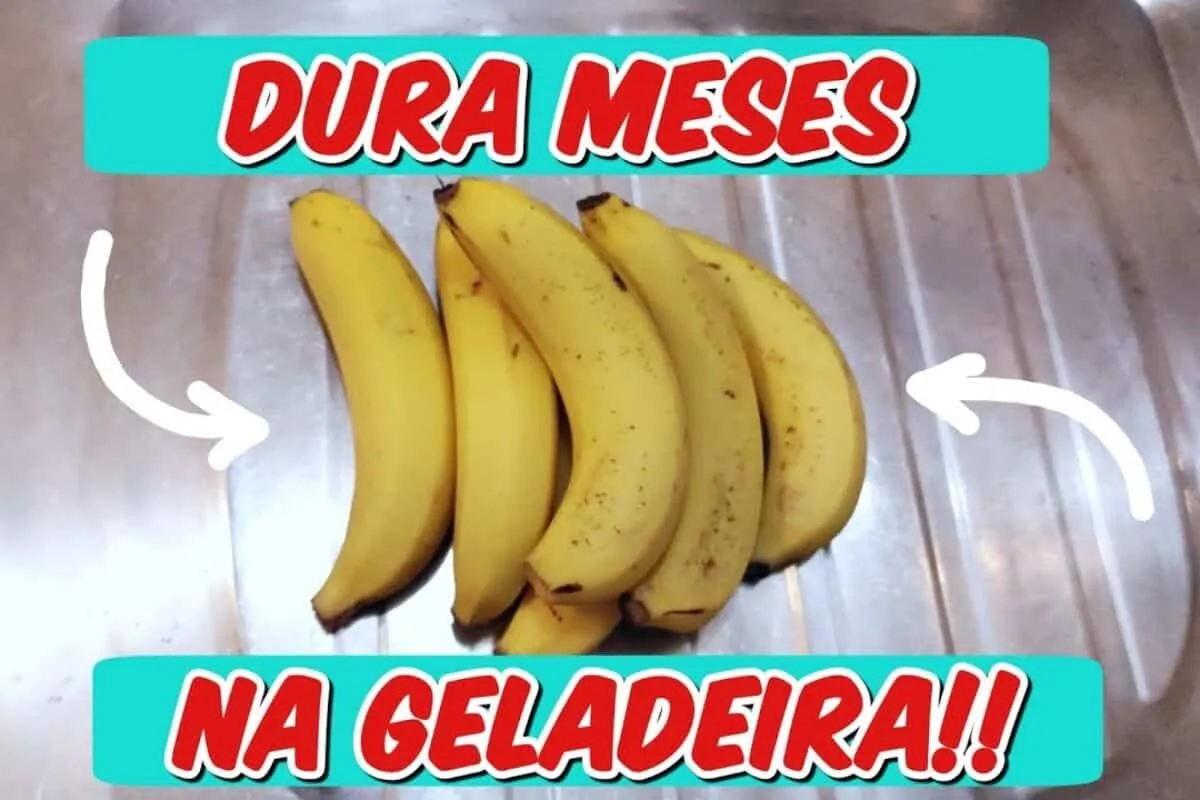 Como conservar banana madura na geladeira do jeito certo: dura meses e não fica escura, dica fácil