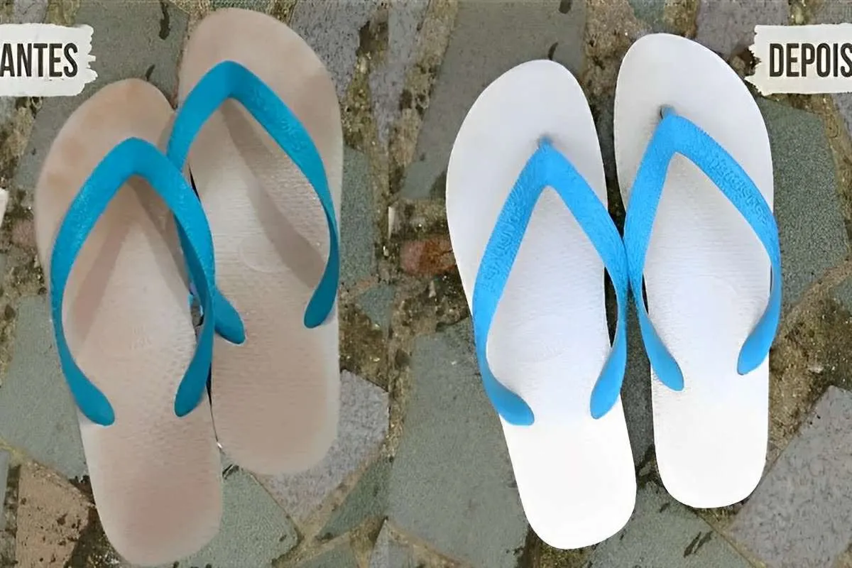 Como desencardir Havaianas usando ingredientes que você sempre tem em casa