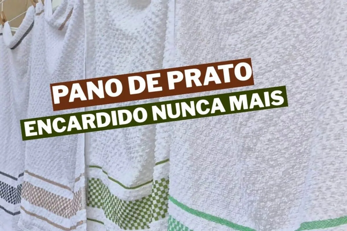 Como desencardir pano de prato com 2 passos sem esfregar e deixar tudo branquinho de novo