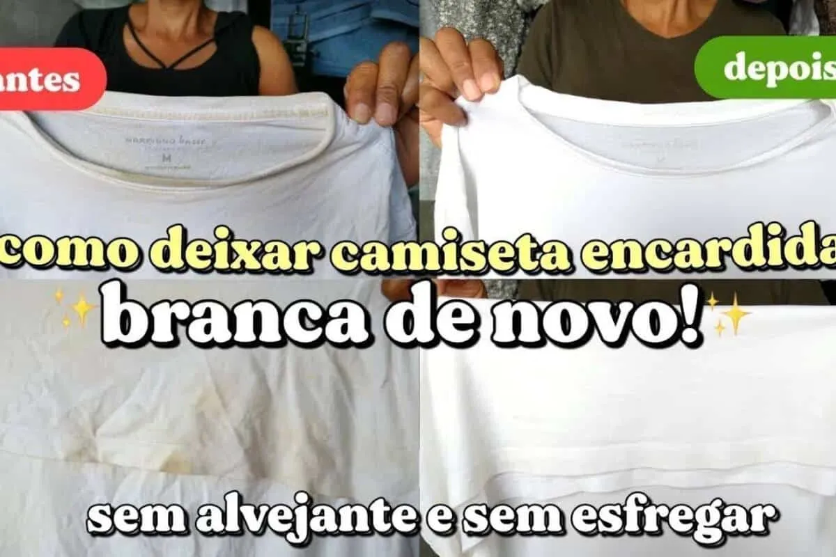 Como desencardir roupa branca e amarelada rapidinho sem esfregar o dia todo