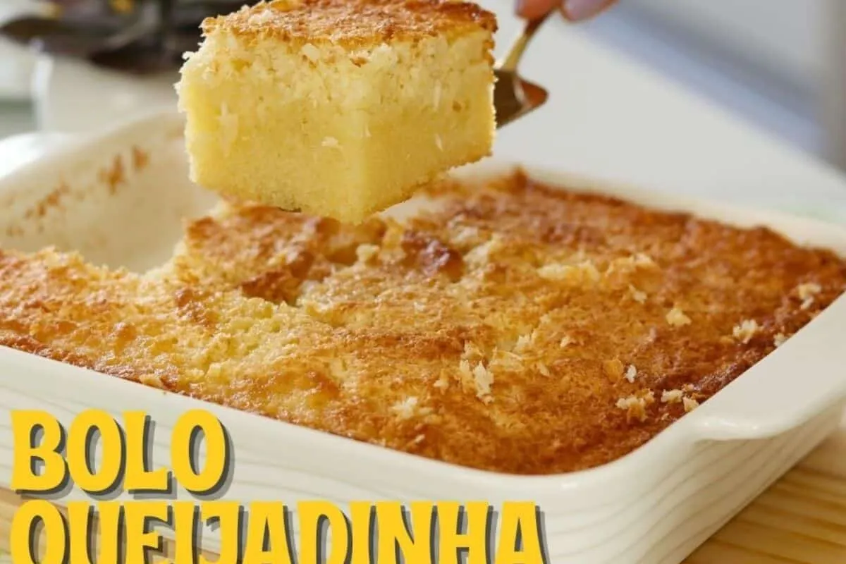 Como fazer bolo queijadinha daqueles fáceis de fazer e que desmancham na boca