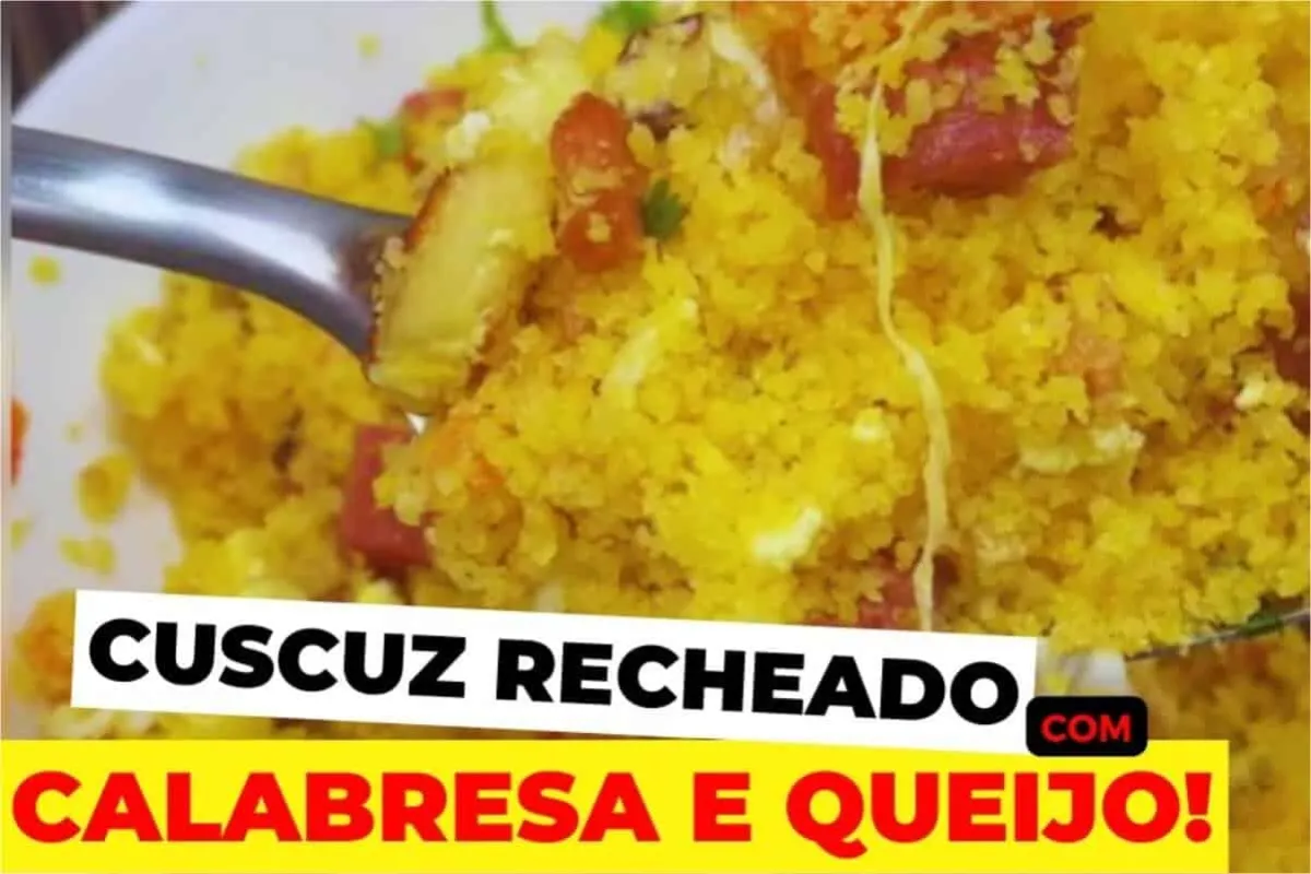 Como fazer cuscuz recheado de calabresa e queijo que fica uma delícia e é muito prático