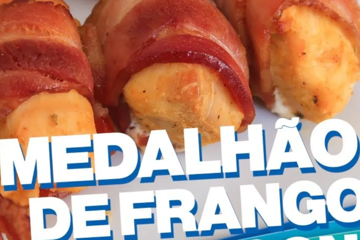 Como fazer medalhão de frango com bacon suculento e douradinho para nunca mais querer frango de outro jeito