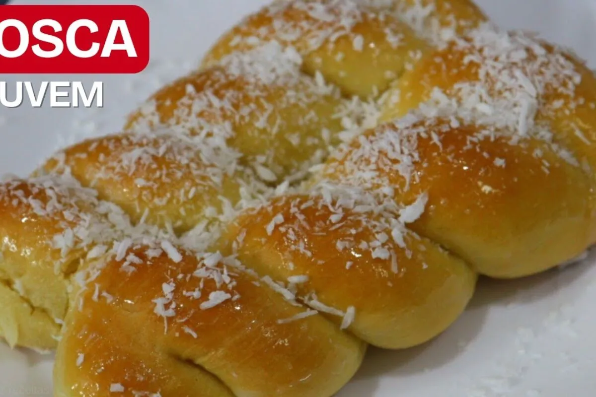 Como fazer rosca nuvem, uma receita fácil de pão caseiro extremamente fofinho que derrete na boca