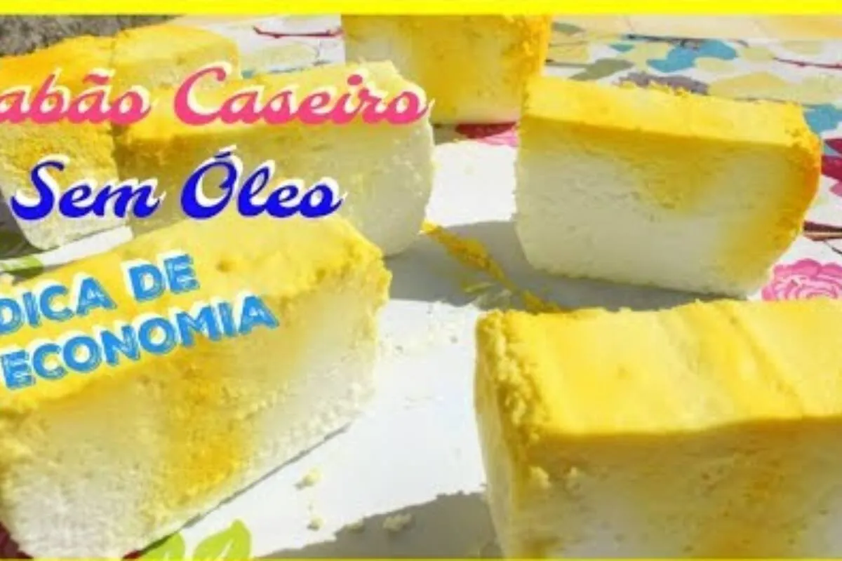Como fazer sabão caseiro sem óleo barato e que rende bastante
