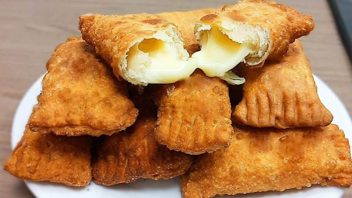Como fazer salgado de 2 ingredientes que fica perfeito e delicioso