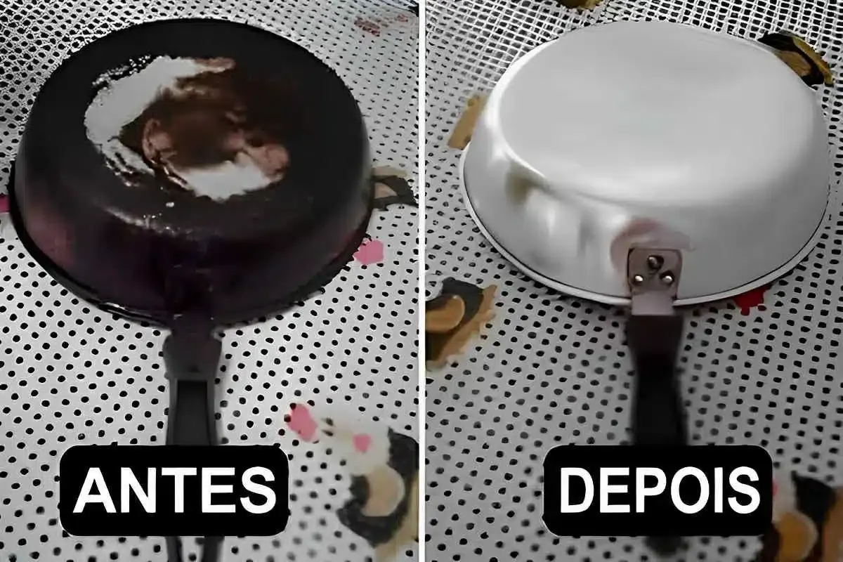 Como limpar panela queimada com aquela crosta preta de gordura