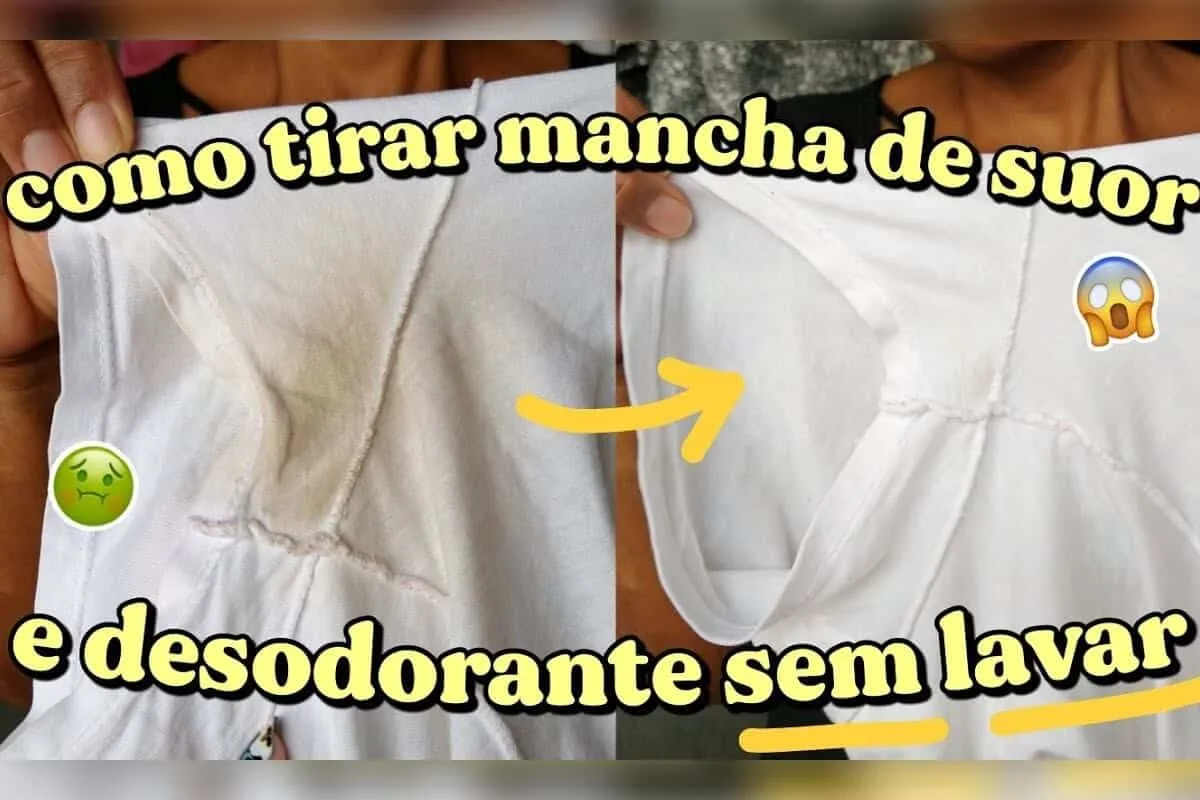 Como tirar mancha de desodorante da roupa: não precisa deixar de molho o dia todo
